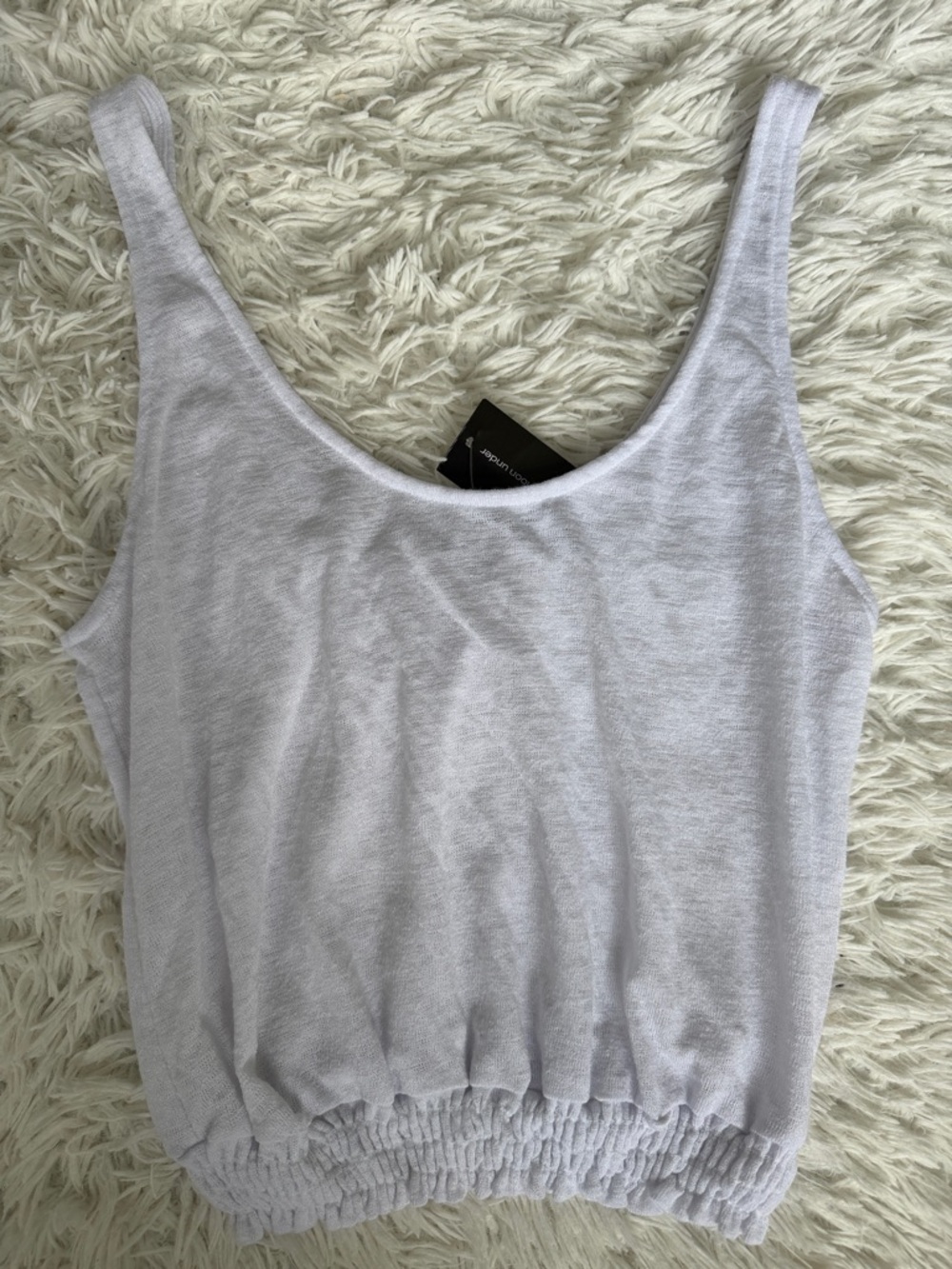 Project Social T White Bubble Tank Size Small